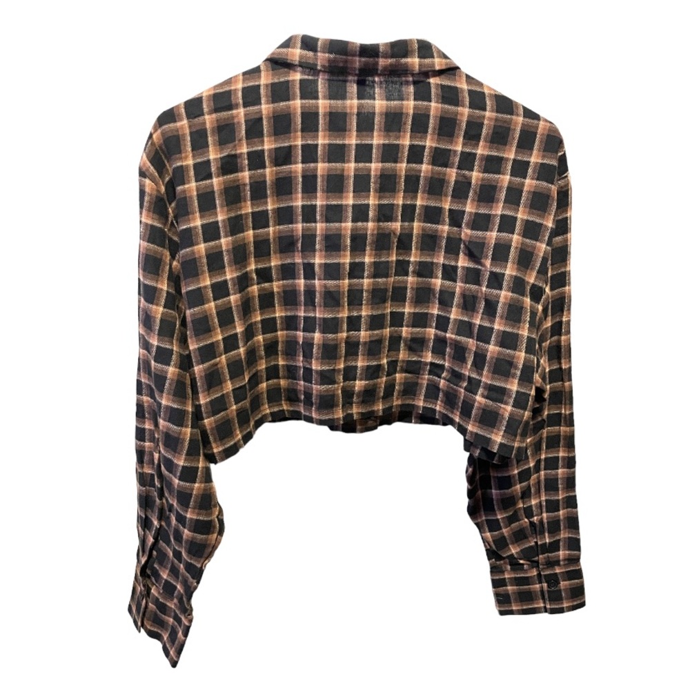 NWT Divided Crop Button Down - Picture 2 of 3